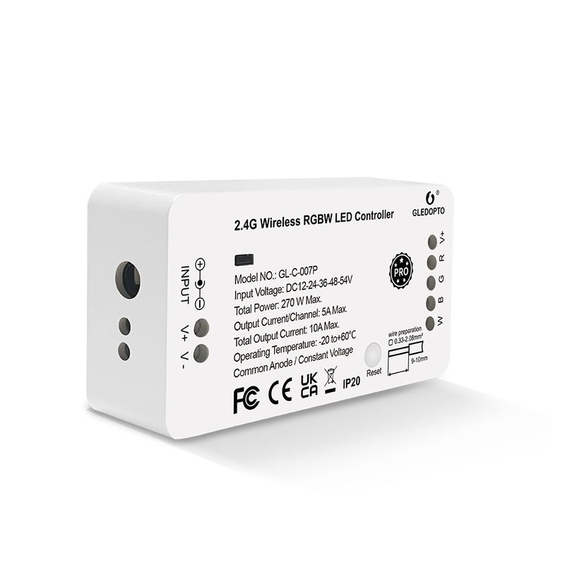 GLEDOPTO GL-C-007P ledcontroller - RGB(W) - Zigbee 3.0 en 2,4 GHz RF