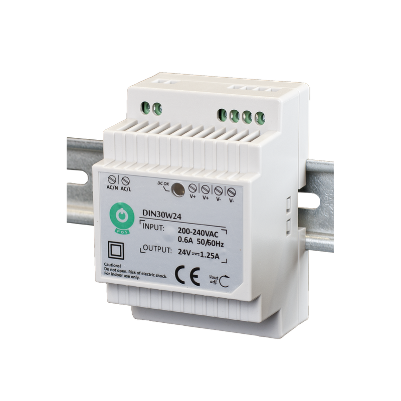 POS Power DIN30W12 din-railvoeding - 12 volt - 2,5 ampère - 30 watt