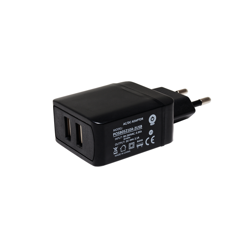 POS Power POSB05210A-2USB usb-lader - 5 volt - 2,1 ampère - 10,5 watt