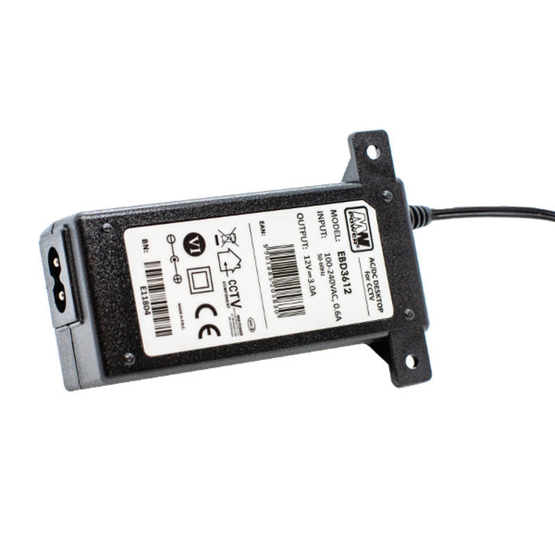 MW Power EBD3612 voedingsadapter - 12 volt - 3 ampère - 36 watt