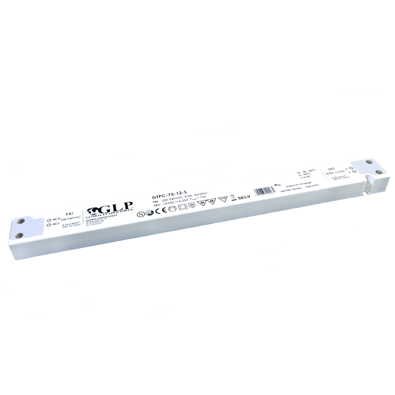 Global Leader Power GTPC-75-12-S spanningsgestuurde ledvoeding - 12 volt - 6,25 ampère - 75 watt