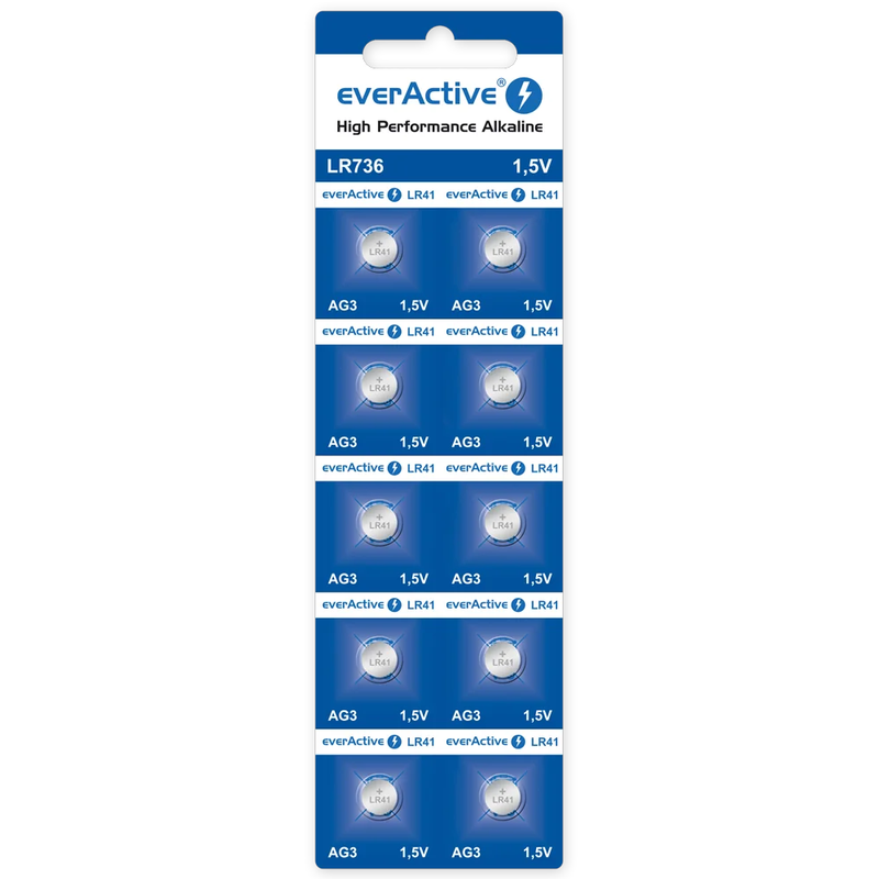 everActive EVAG3 AG3-batterijen - alkaline - LR736 - 10 stuks