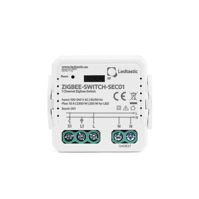 Ledtastic ZIGBEE-SWITCH-SEC01 schakelaar - Zigbee 3.0