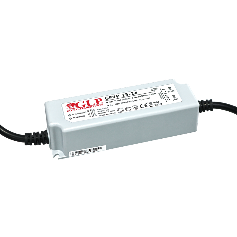 Global Leader Power GPVP-25-24 spanningsgestuurde ledvoeding - 24 volt - 1 ampère - 24 watt