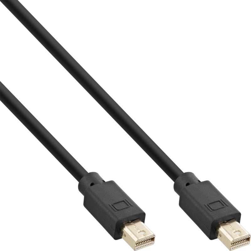 InLine 17122P Mini-DisplayPort-kabel - 2 meter - DisplayPort 1.4 - zwart