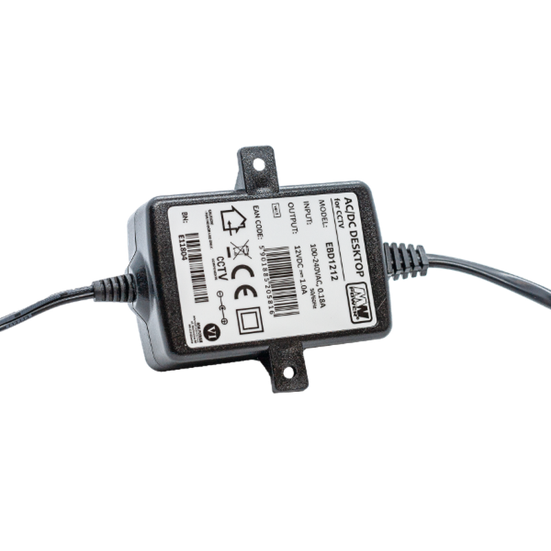 MW Power EBD1212 voedingsadapter - 12 volt - 1 ampère - 12 watt