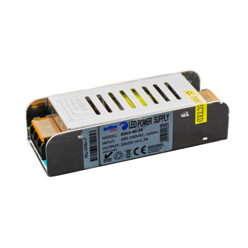ADLER Power ADLS-40-24 inbouwvoeding - 24 volt - 1,7 ampère - 40,8 watt
