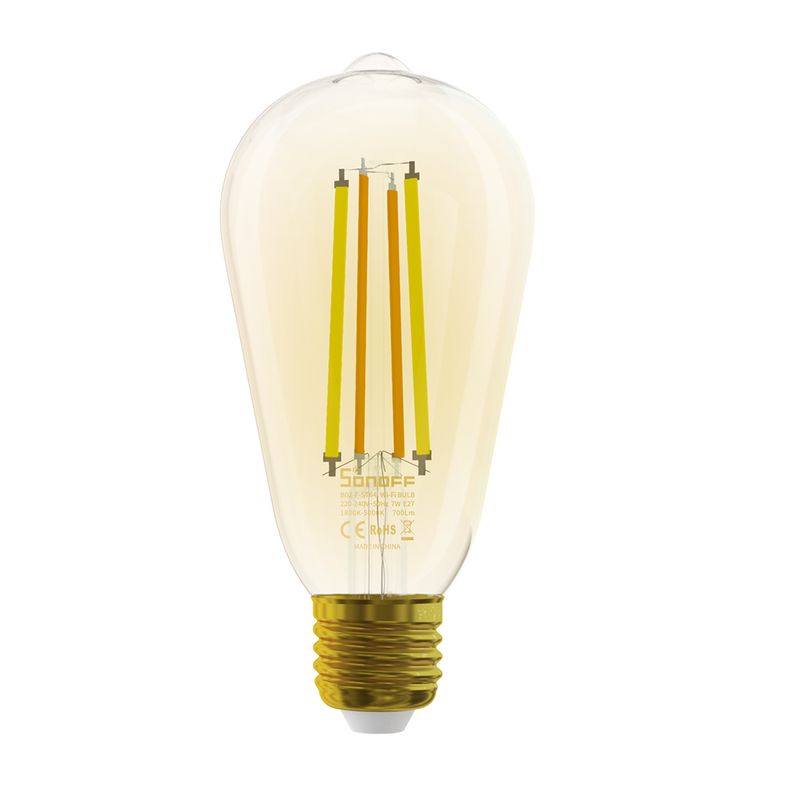 SONOFF B02-F-ST64 slimme ledlamp - E27 - 7 watt - CCT - wifi
