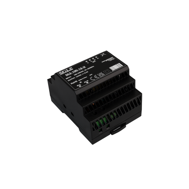 Global Leader Power DL2-100-48-U din-railvoeding - 48 volt - 2,1 ampère - 100,8 watt