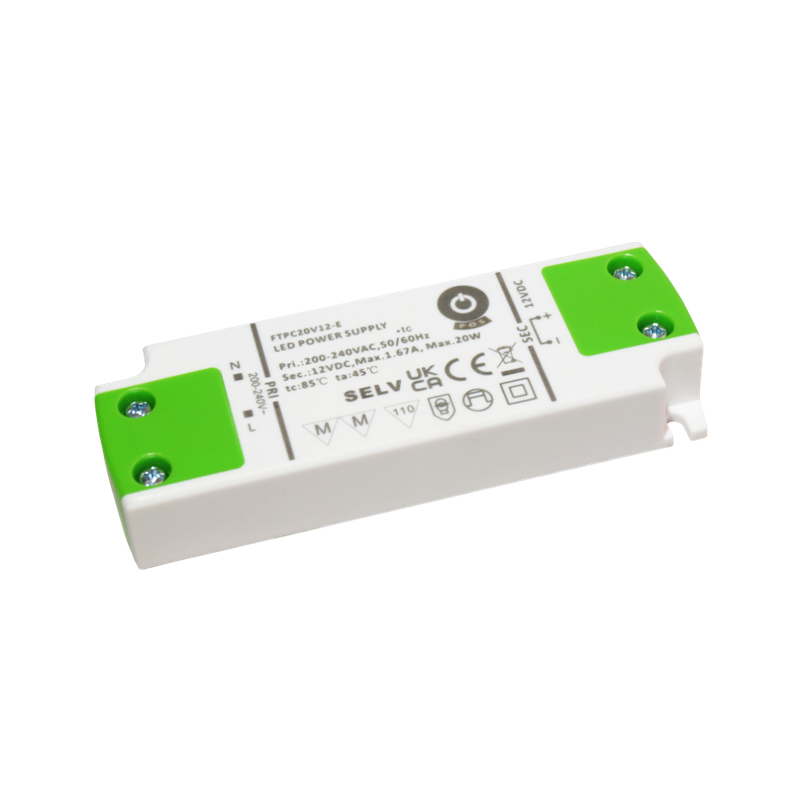 POS Power FTPC20V12-E spanningsgestuurde ledvoeding - 12 volt - 1,67 ampère - 20 watt