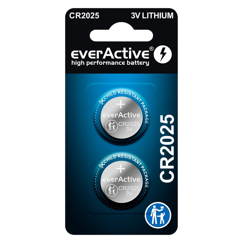 everActive CR20252BL CR2025-batterijen - lithium - 2 stuks
