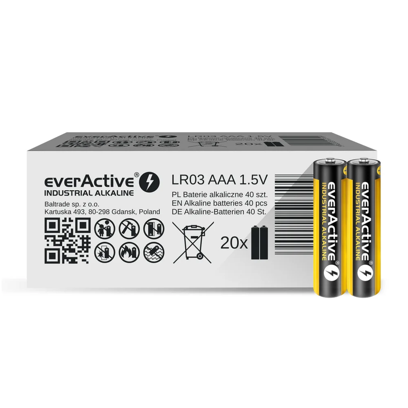 everActive EVLR03S2IK AAA-batterijen - alkaline - LR03 - 40 stuks