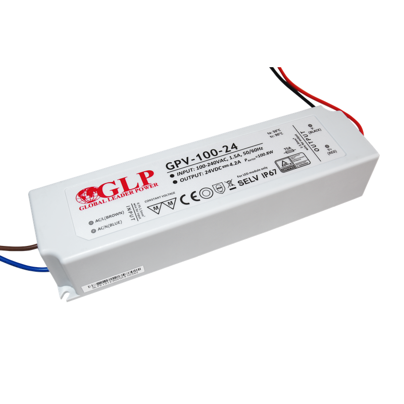 Global Leader Power GPV-100-24 spanningsgestuurde ledvoeding - 24 volt - 4,2 ampère - 100,8 watt