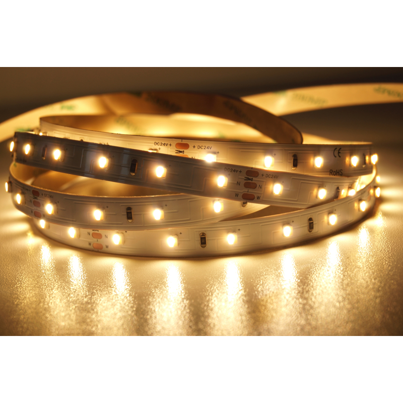 MW Lighting HQS-3527-60LED-9.6W-WWCW ledstrip - CCT - IP33 - 9,6 watt per meter