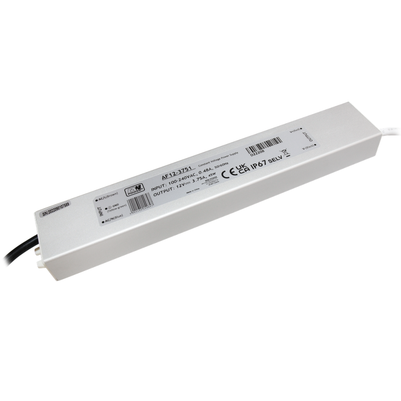 MW Power AF12-3751 spanningsgestuurde ledvoeding - 12 volt - 3,75 ampère - 45 watt