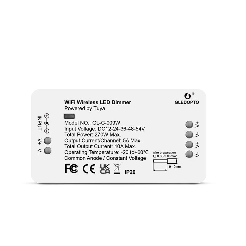GLEDOPTO GL-C-009W ledcontroller - mono - wifi