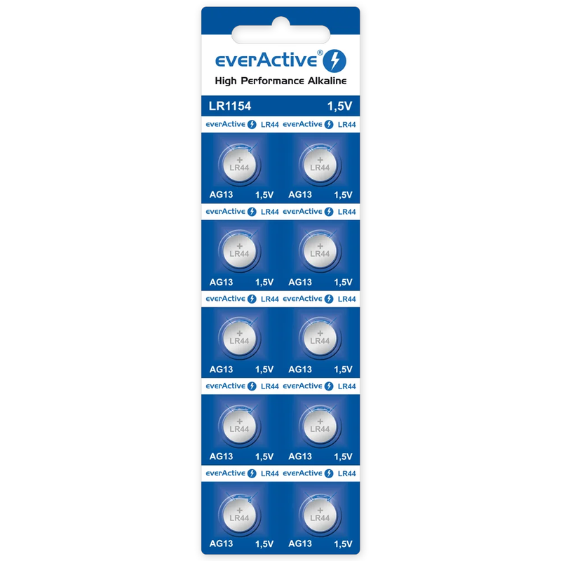 everActive EVAG13 AG13-batterijen - alkaline - LR1154 - 10 stuks