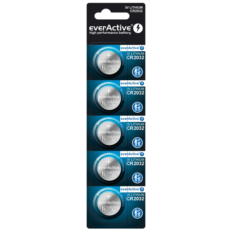 everActive CR20325BL CR2032-batterijen - lithium - 5 stuks