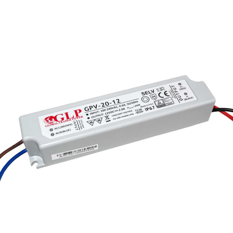 Global Leader Power GPV-20-12 spanningsgestuurde ledvoeding - 12 volt - 2 ampère - 24 watt