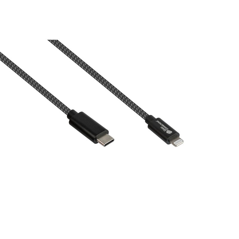 Good Connections 2510-CL005S USB-Type-C-naar-Lightning-kabel - 0,5 meter - USB 2.0 - zwart