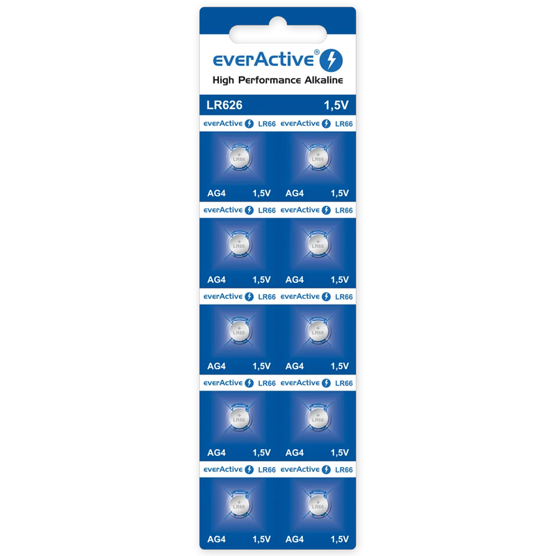 everActive EVAG4 AG4-batterijen - alkaline - LR626 - 10 stuks