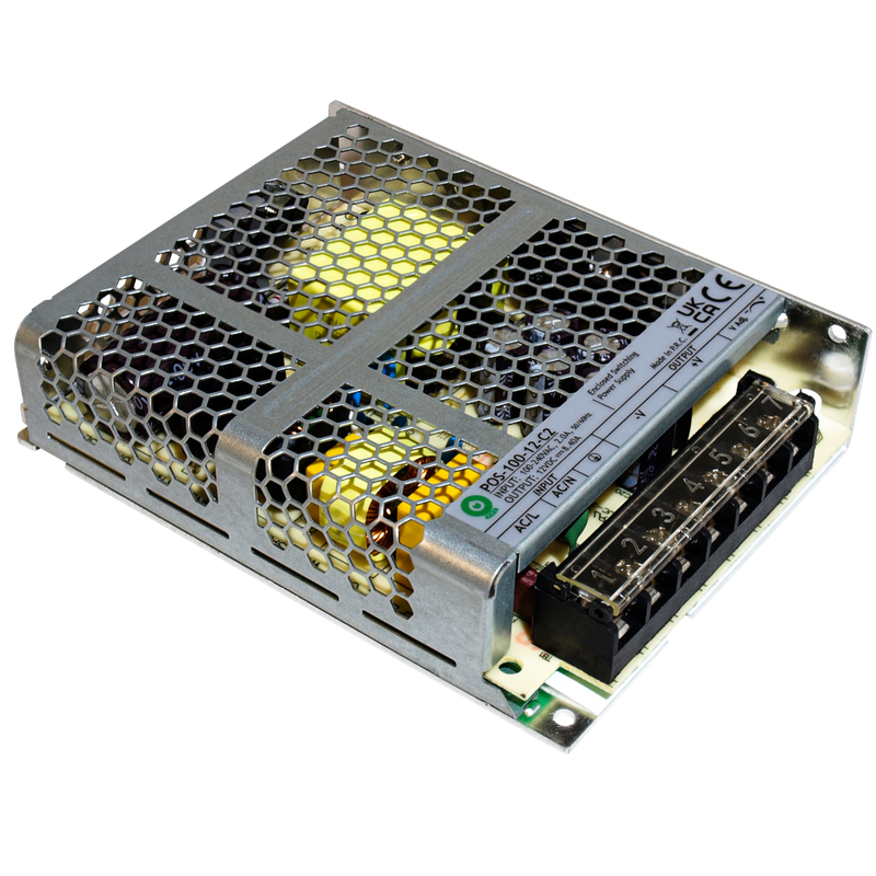 POS Power POS-100-24-C2 inbouwvoeding - 24 volt - 4,2 ampère - 100,8 watt